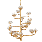 Люстра золотая в виде растения Golden Flower Glade варинант исполнения - 3 | Loft Concept в Барнауле