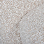 Кресло без подлокотников с обивкой из белой ткани букле Pacification варинант исполнения - 5 | Loft Concept в Барнауле