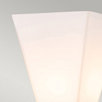 Бра для ванных комнат с матовым черным основанием и белым стеклянным плафоном трапециевидной формы Elstead Lighting варинант исполнения - 2 | Loft Concept в Барнауле