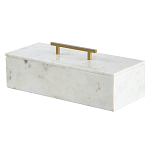Шкатулка из белого мрамора Save Time варинант исполнения - 1 | Loft Concept в Барнауле