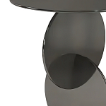 Дизайнерский журнальный стол с основанием из круглых элементов Lirod варинант исполнения - 1 | Loft Concept в Барнауле