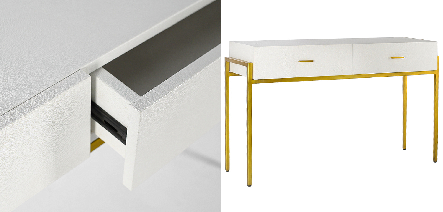 Консоль White Texture Stingray Console Консоль White Texture Stingray Console - Loft-Concept в Барнауле