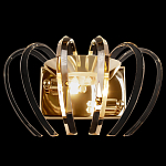Бра золотого цвета с изогнутыми хрустальными элементами Radiant Ribbons варинант исполнения - 1 | Loft Concept в Барнауле