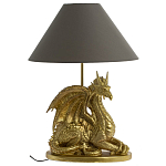 Настольная лампа с абажуром Дракон Golden Dragon Lamp Brown варинант исполнения - 5 | Loft Concept в Барнауле