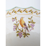 Ваза из голубого фарфора с рисунком птиц и цветов и декоративными элементами Blue Garden варинант исполнения - 5 | Loft Concept в Барнауле