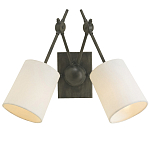 Бра с двумя тканевыми абажурами в форме цилиндра Prerequisites варинант исполнения - 2 | Loft Concept в Барнауле
