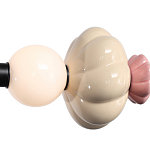 Подвесной светильник линейный с керамическими элементами 24W LED Fragrant Light варинант исполнения - 6 | Loft Concept в Барнауле