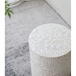 Приставной столик с рисунком из раковин устриц Bone Inlay варинант исполнения - 7 | Loft Concept в Барнауле