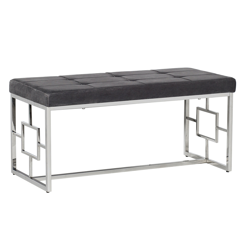 Банкетка Minimalism Bench Seat Хром Серый Банкетка Minimalism Bench Seat Хром Серый в Барнауле | Loft Concept