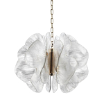 Люстра с крупными рельефным декором в виде лепестков 60 см Ethereal Bloom варинант исполнения - 1 | Loft Concept в Барнауле