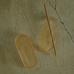 Подставка под благовония из эпоксидной смолы шампань Epoxy Resin Flowers Incense Oval Stand Champagne варинант исполнения - 2 | Loft Concept в Барнауле