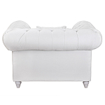 Кресло низкое с мягкой обивкой из велюра на 4-х ножках из массива березы Sophie Armchair white варинант исполнения - 3 | Loft Concept в Барнауле