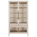 Витрина Primo со стеклянными фасадами и 2 ящиками Светлый дуб варинант исполнения - 7 | Loft Concept в Барнауле