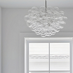 Люстра круглая со стеклянными шарами Airy Chandelier варинант исполнения - 4 | Loft Concept в Барнауле