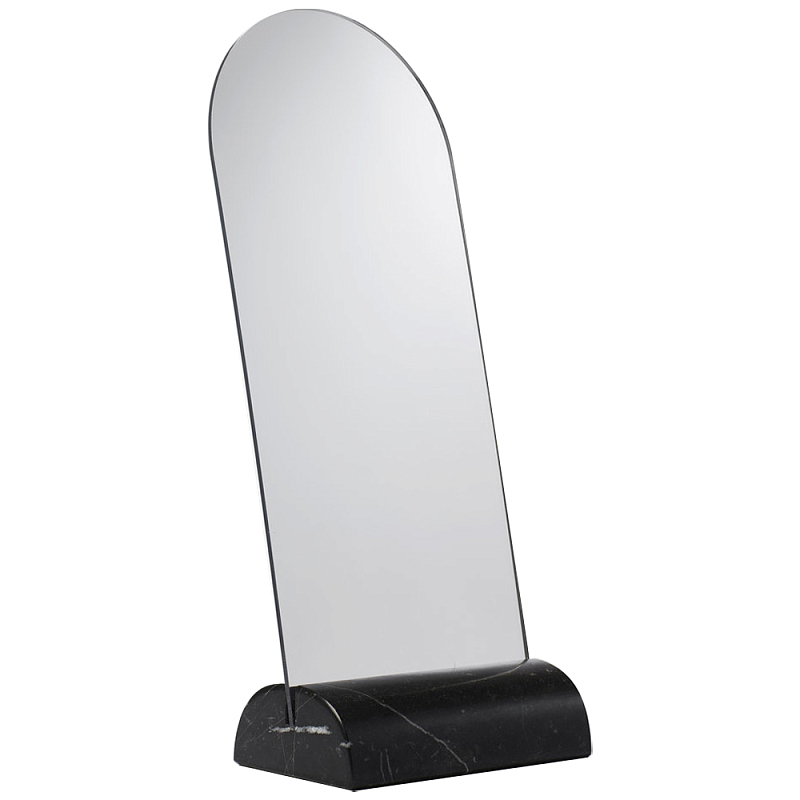 Настольное дизайнерское зеркало Poltronova Spera Mirror Photo Holder Оранжевый Зеркало Черный Мрамор Nero Настольное дизайнерское зеркало Poltronova Spera Mirror Photo Holder Оранжевый Зеркало Черный Мрамор Nero в Барнауле | Loft Concept