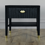 Прикроватная тумбочка с ящиком Elsa Dreams Black варинант исполнения - 5 | Loft Concept в Барнауле