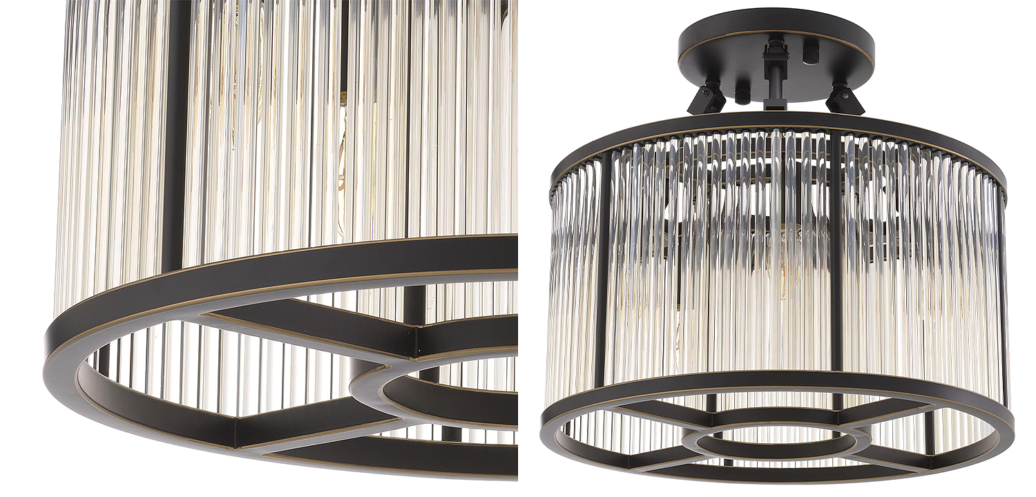 Потолочный светильник Eichholtz Ceiling Lamp Bernardi S Bronze Потолочный светильник Eichholtz Ceiling Lamp Bernardi S Bronze - Loft-Concept в Барнауле