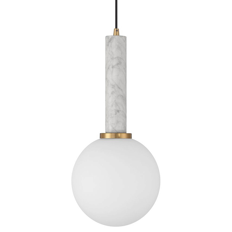 Подвесной светильник с мраморным основанием Marble Ball Lamp Серый Черный Мрамор Nero Белый Подвесной светильник с мраморным основанием Marble Ball Lamp Серый Черный Мрамор Nero Белый в Барнауле | Loft Concept