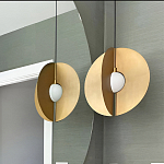 Подвесной светильник в форме золотых дисков Minimalist Lighting Fixture варинант исполнения - 2 | Loft Concept в Барнауле