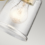 Бра с прозрачным стеклянным абажуром в форме цилиндра Kichler варинант исполнения - 8 | Loft Concept в Барнауле