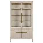 Витрина Primo со стеклянными фасадами и буфетом шпон Светлый дуб варинант исполнения - 1 | Loft Concept в Барнауле