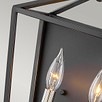 Бра в черном цвете с двумя лампами в форме свечи и стеклянными элементами Hinkley варинант исполнения - 3 | Loft Concept в Барнауле