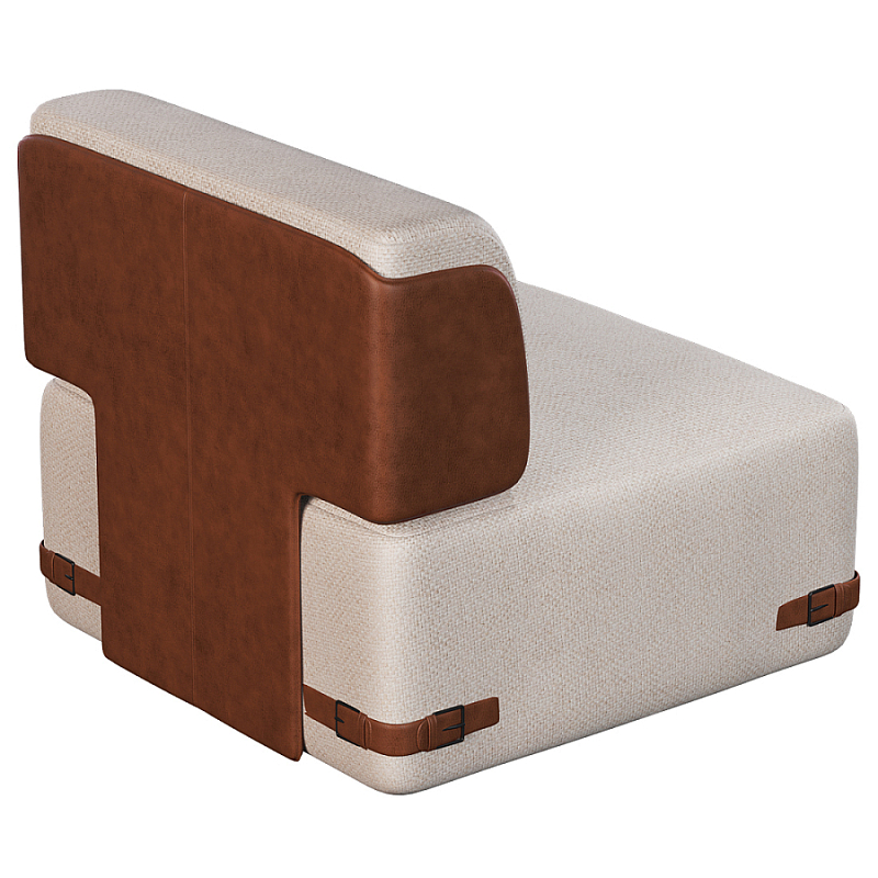 Кресло Richmond без подлокотников Молочный Коричневый в Барнауле | Loft Concept 