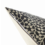 Подушка декоративная черного цвета Blossom Essence Grace варинант исполнения - 3 | Loft Concept в Барнауле