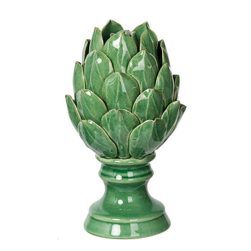 Статуэтка в виде артишока из зелёной керамики с глянцевыми лепестками Artichoke Decor Зеленый Статуэтка в виде артишока из зелёной керамики с глянцевыми лепестками Artichoke Decor Зеленый в Барнауле | Loft Concept