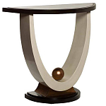 Консоль на полукруглой основе Stylish Pearl варинант исполнения - 1 | Loft Concept в Барнауле