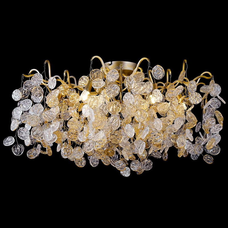 Потолочный светильник FAIRYTREE Chandelier Gold 8 Прозрачное Стекло Золотой Потолочный светильник FAIRYTREE Chandelier Gold 8 Прозрачное Стекло Золотой в Барнауле | Loft Concept