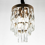 Подвесной светильник с прямоугольными хрустальными подвесками Lunet Crystal Rectangulars Pendant Light 2 варинант исполнения - 3 | Loft Concept в Барнауле