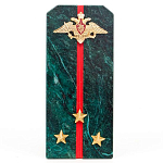 Сувенир Погон ВС из натурального камня змеевик Souvenir Epaulets варинант исполнения - 2 | Loft Concept в Барнауле