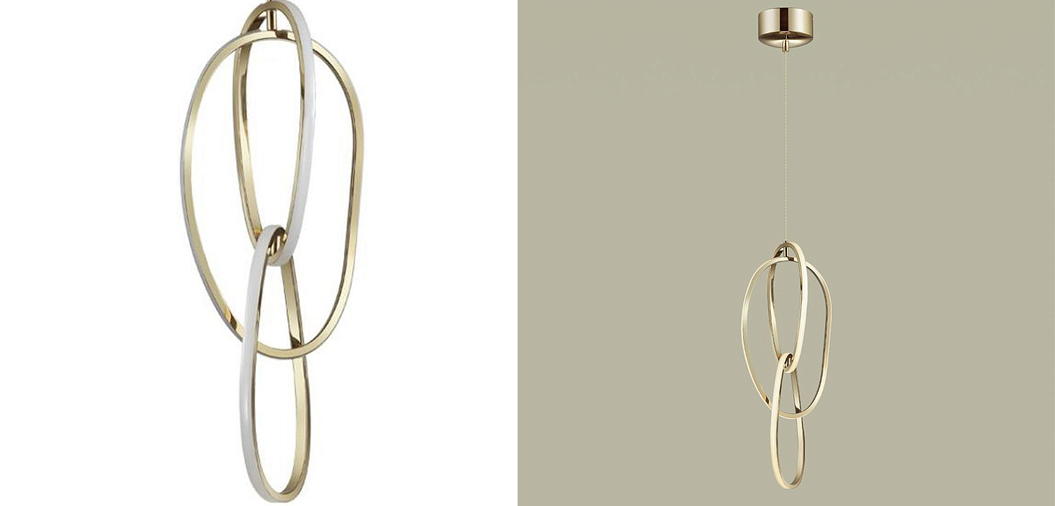 Подвесной светильник 3 Chain Link Gold 61 Подвесной светильник 3 Chain Link Gold 61 - Loft-Concept в Барнауле