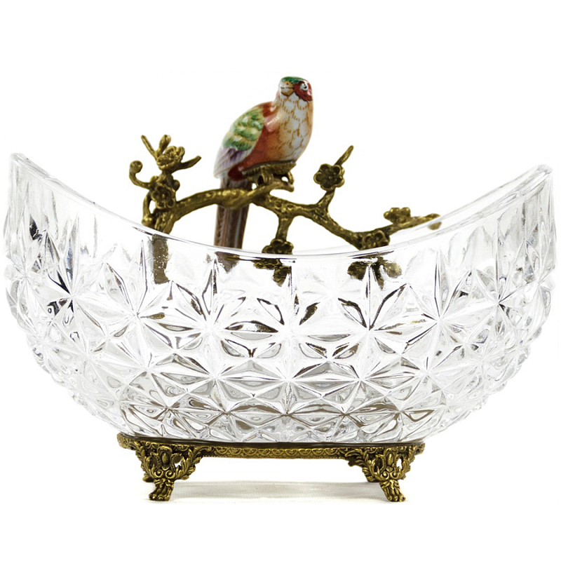 Чаша Transparent Bowl with Bird Прозрачный (Transparent) Бронза Чаша Transparent Bowl with Bird Прозрачный (Transparent) Бронза в Барнауле | Loft Concept