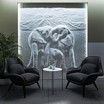 Барельеф ELEPHANTS варинант исполнения - 3 | Loft Concept в Барнауле