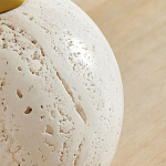 Настольная лампа на круглом основании из натурального камня Bartolomeo варинант исполнения - 1 | Loft Concept в Барнауле