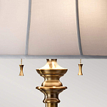 Торшер цвета латунь с белым текстильным абажуром Feiss варинант исполнения - 5 | Loft Concept в Барнауле