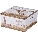 Чайная пара из фарфора с изображением собаки и уток 300 мл Hunting Porcelain Collection варинант исполнения - 4 | Loft Concept в Барнауле