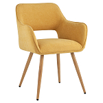 Стул в рогожке желтого цвета NEASAN STOOL варинант исполнения - 1 | Loft Concept в Барнауле