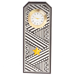 Часы подарочные настольные в виде погона Генерала из натурального камня Змеевик Silver Military Clock варинант исполнения - 1 | Loft Concept в Барнауле