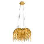 Люстра подвесная круглая с изогнутыми металлическими дугами и ниспадающими цепочками 65 см Atlantis Chain варинант исполнения - 4 | Loft Concept в Барнауле