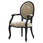 Стул из массива березы с подлокотниками и мягкой обивкой Vintage варинант исполнения - 1 | Loft Concept в Барнауле