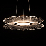 Люстра с прозрачным волнистым плафоном в форме цветка Ethereal Bloom варинант исполнения - 5 | Loft Concept в Барнауле