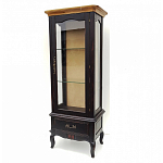 Витрина однодверная с ящиком и 3-мя полками из массива березы Vintage варинант исполнения - 1 | Loft Concept в Барнауле