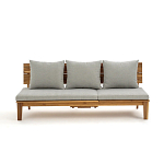 Садовый диван-трансофрмер Kate серый варинант исполнения - 5 | Loft Concept в Барнауле