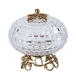 Конфетница из прозрачного рельефного стекла Eden Garden варинант исполнения - 9 | Loft Concept в Барнауле