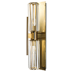 Бра с двумя хрустальными цилиндрическими плафонами Glass TUBE варинант исполнения - 1 | Loft Concept в Барнауле