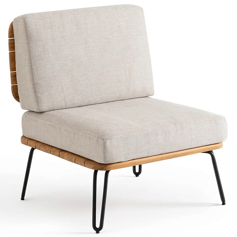 Кресло с каркасом из акации Hanley Wooden Chair Коричневый Черный Бежевый Кресло с каркасом из акации Hanley Wooden Chair Коричневый Черный Бежевый в Барнауле | Loft Concept