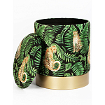 Пуф Leopards in the ferns варинант исполнения - 2 | Loft Concept в Барнауле